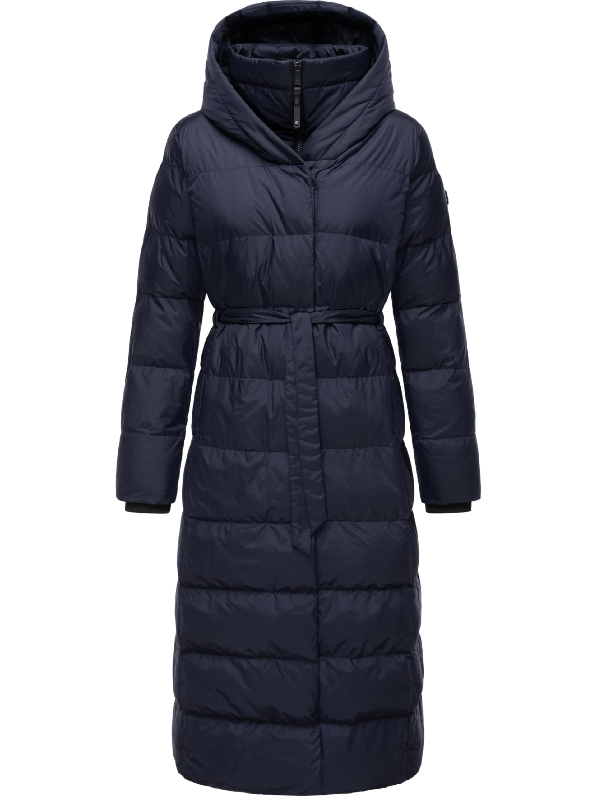 Ragwear Niara Women's Winter Coat Warm Quilted Coat Long with Hood YOUMODO XS-3XL, navy, S