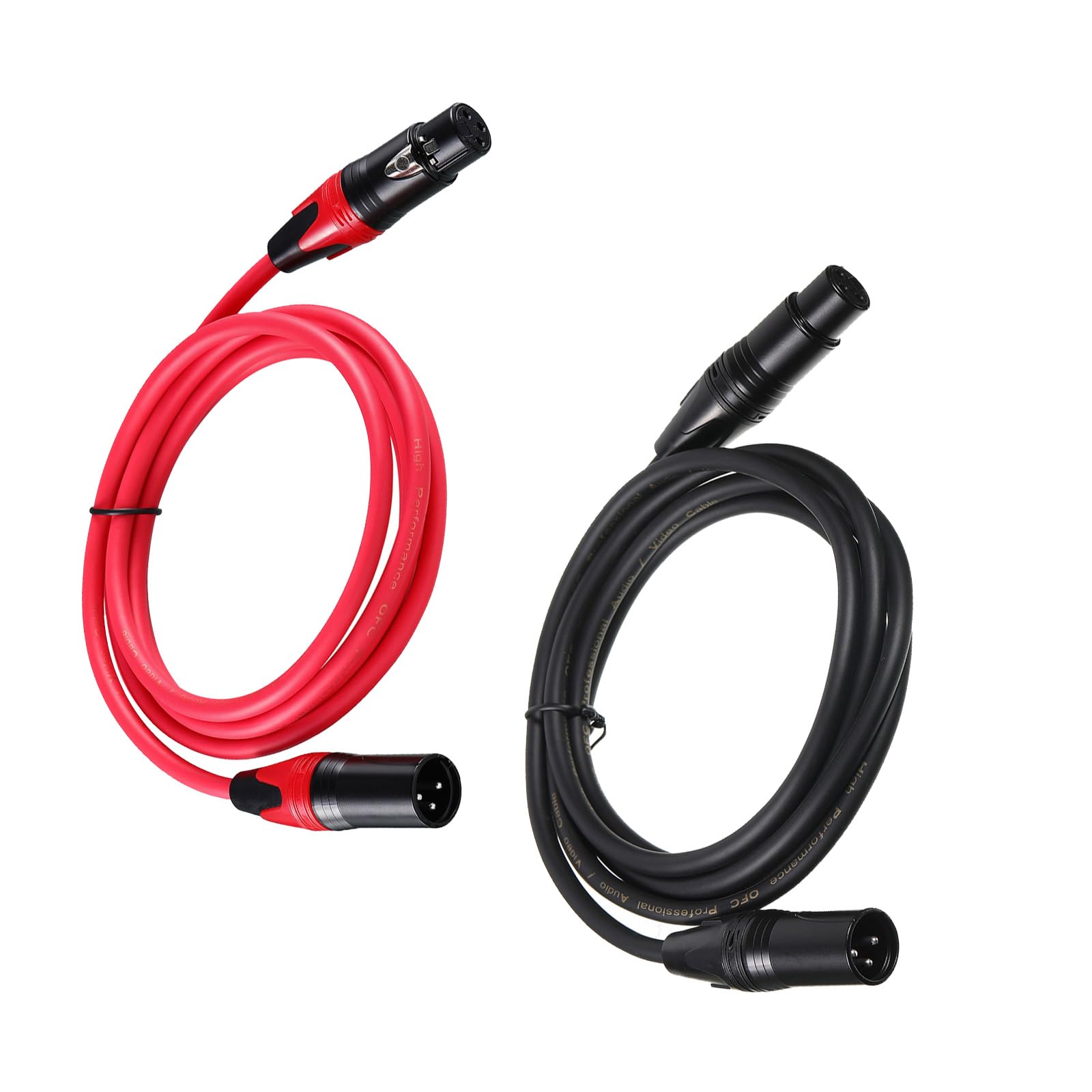 QIAOLIDA Professional 3Pin XLR Microphone Cable Male to Female Mic Speakers Cable for Studio And Live