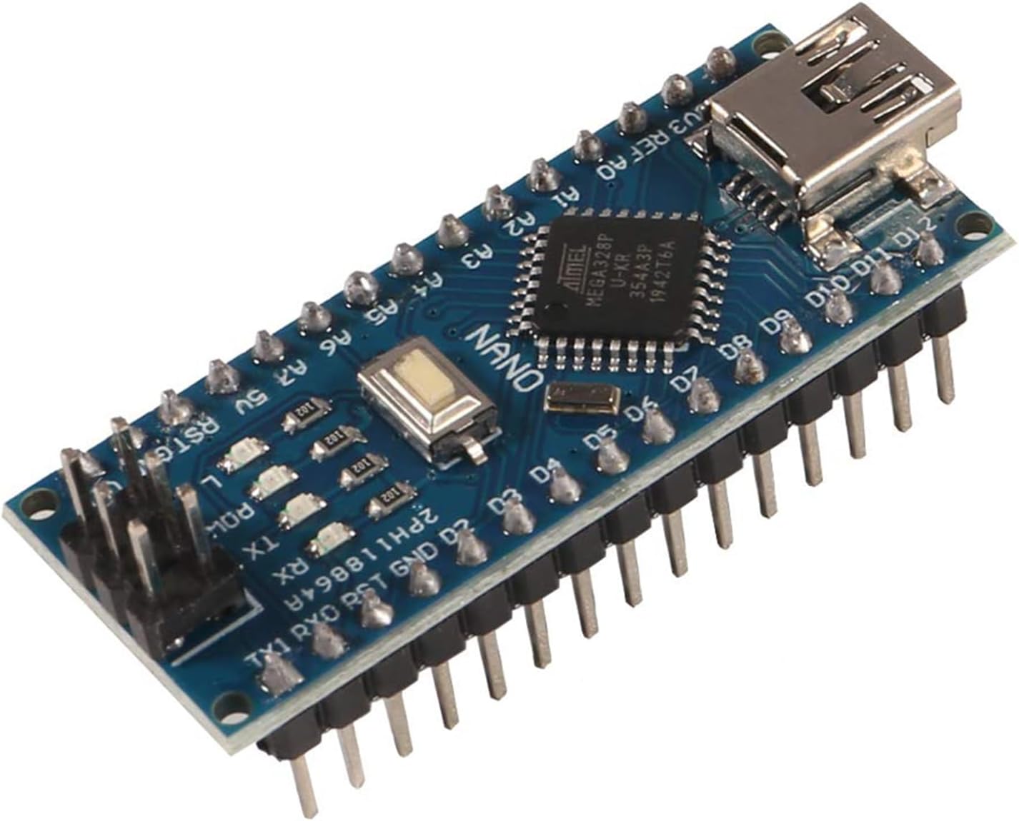 10-Piece Set of Nano Boards for Nano V3.0 ATmega328P with CH340,5V 16M Microcontroller Boards,Compatible with Arduino for Electronics Development