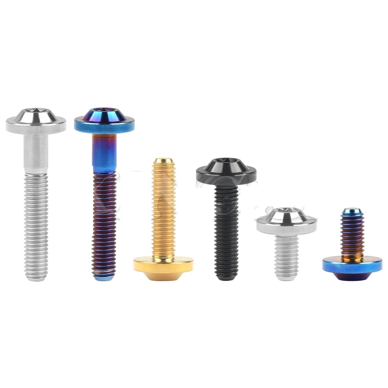 Zkensh-Bolts M5X10 12 15 20 25 30 35mm Titanium Bolts Torx T25 Head Screw for Motocycle, 5PCS, Widely Used(Black,30mm)
