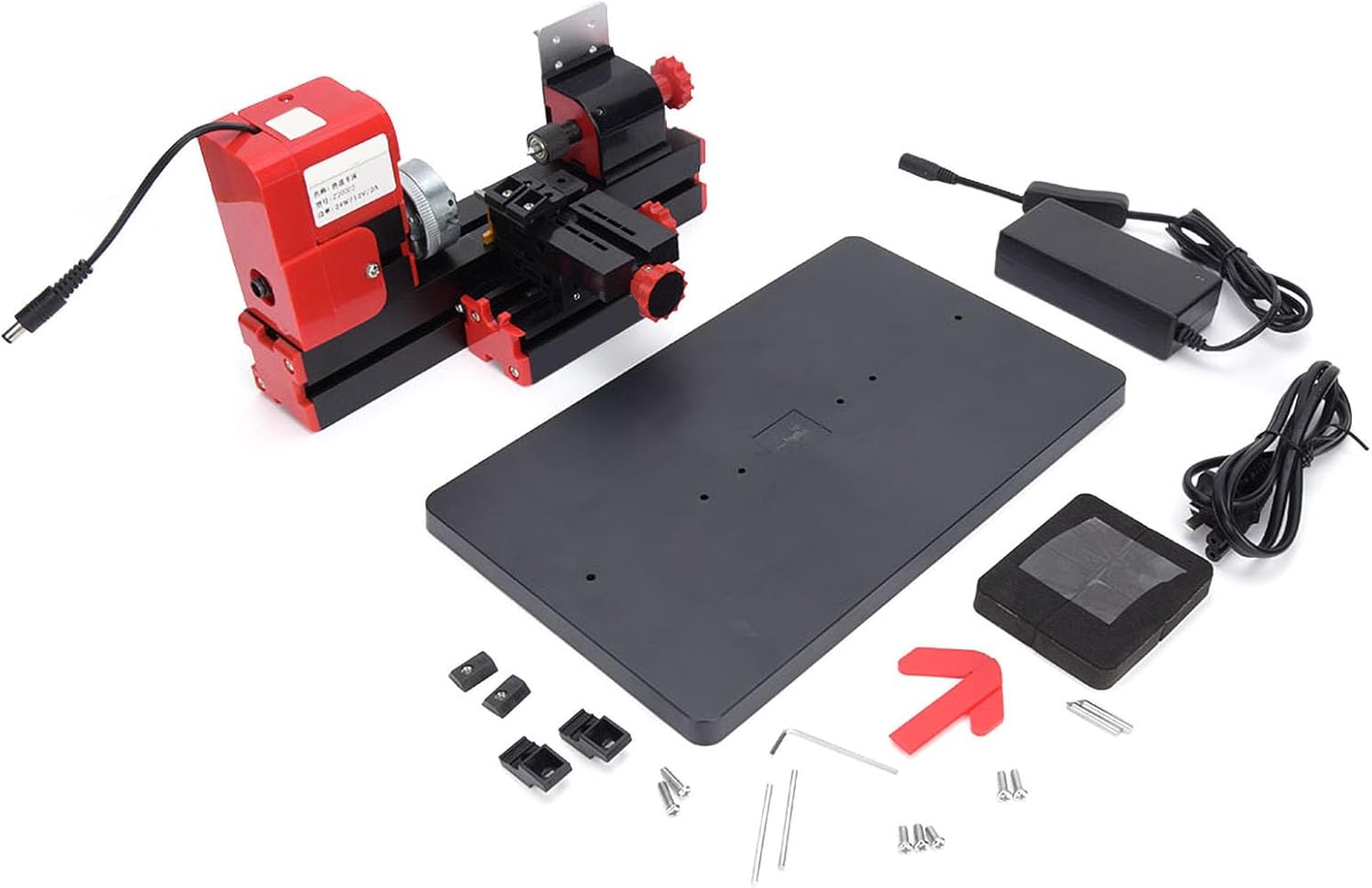 Metal Lathe, 20000 RPM DIY Motorized Lathe Machine, 24W Z20002 - US Plug (100-240V) for Hobbyists