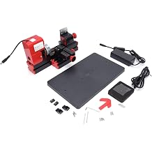 For Soft Metal Wood and Plastics - Mini Motorized Lathe Machine Z20002, a DIY Power Tool with 20000 RPM 24W Motor, High Speed Steel Turning Tool, 20mm Maximum Diameter Capacity