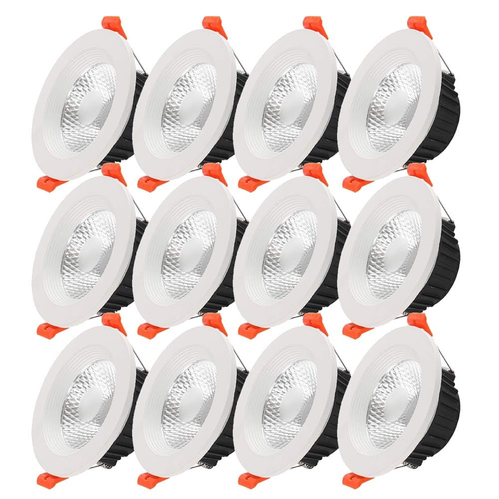 8 Pcs Cylindrical Ceiling Spotlight-Surface Mounted Cob Downlight - 7W/15W/24W Aluminum Downlight Anti-Glare Cob Spotlights 3000K/4000K/6000K SelectableA-7w-4000K