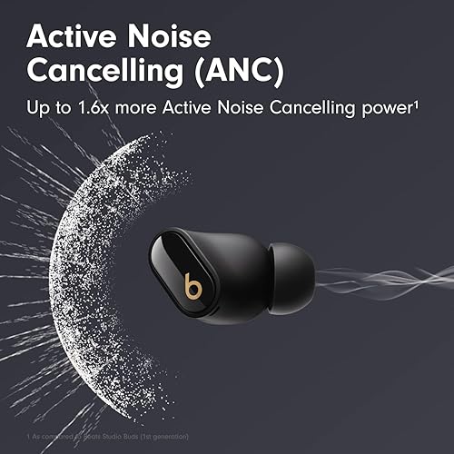 Miniatura 2 de Beats Studio Buds + auriculares inalámbricos con cancelación de ruido, color negrodorado (renovado)