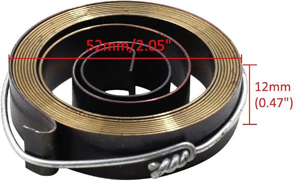 12mm/0.5 Width Drill Press Spring, Quill Feed Return Coil Spring Assembly - (1 Pc)
