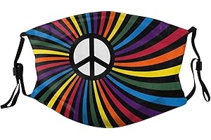 Rainbow Peace Sign Mask: Manifest Serenity with Every Breath