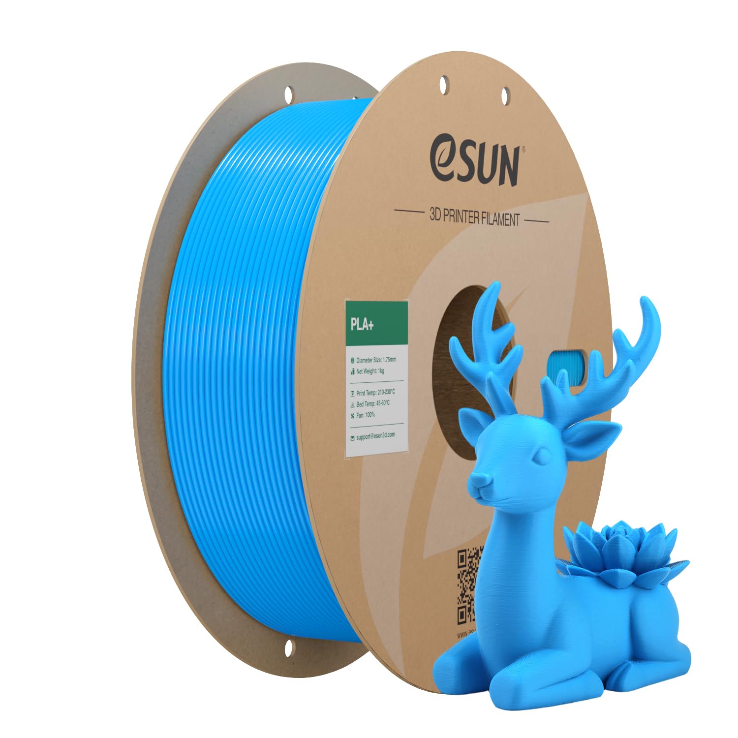 eSUN PLA+ Filament 1KG - Pine Green -32 eSUN PLA+ Filament 1KG - Pine Green -32