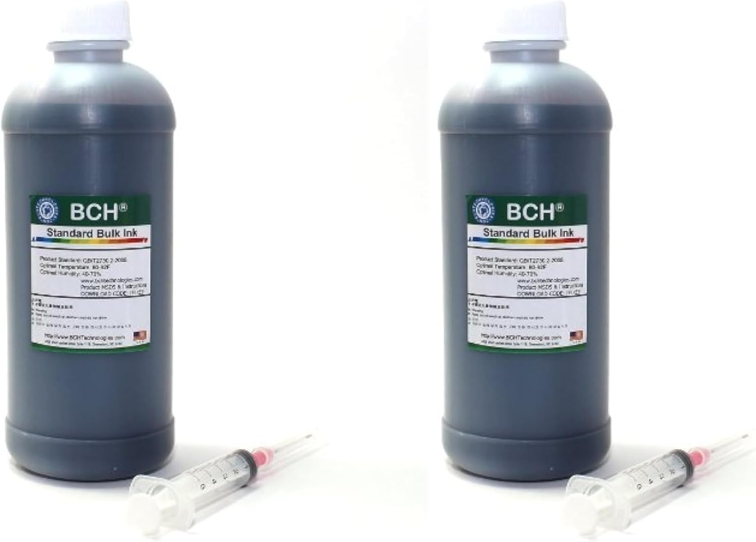 BCH 500ml Black Dye Ink Refill for Inkjet Printers – High-Capacity Bulk Inkjet Printer Ink Compatible with HP, Epson, Canon – Crisp, Fade-Resistant Prints for CISS & Refillable Cartridges
