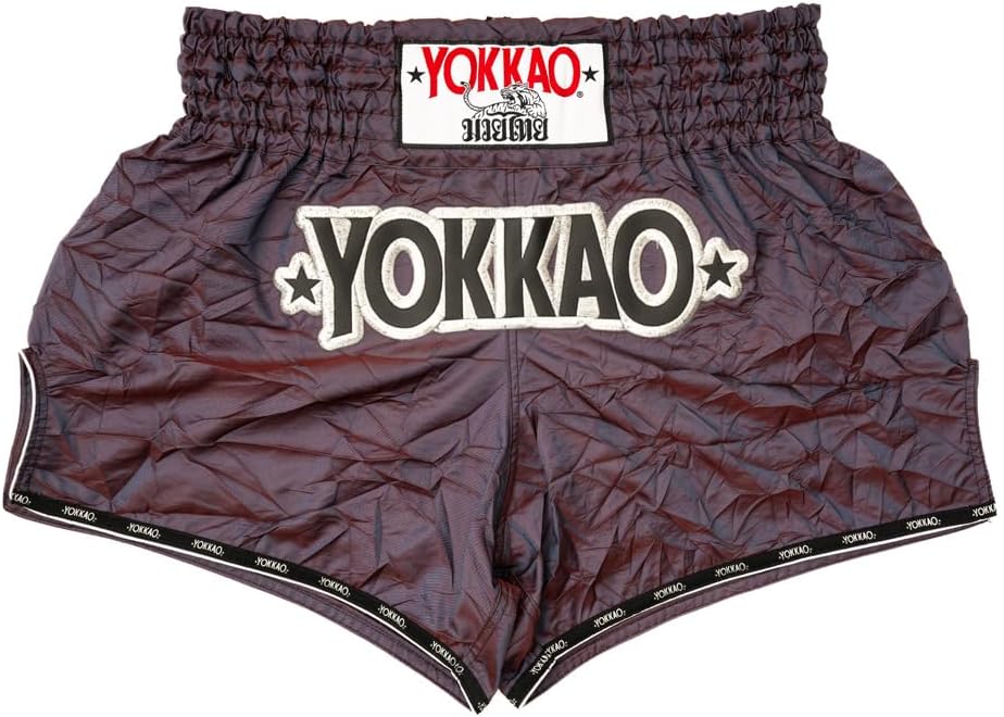 YOKKAO Muay Thai Boxing Shorts for Men & Women | Premium Satin Shorts for Athletes | Ideal for Training & Competition
