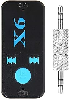 KaberTrade X6 Bluetooth Adapter for Car and Home Appliances, Hands-Free Stereo Audio Receiver, AUX Kit