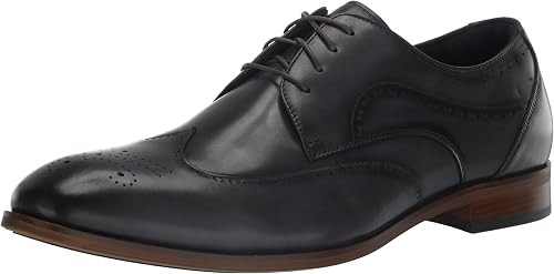 STACY ADAMS Brayden Wingtip - Oxford con cordones para hombre, Marrón, 39.5 EU