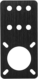 17 Stepper Motor Mount Plate,NEMA 17 Anodized Aluminum Stepper Motor Mounting Plate,3D Printer Accessories Suitable for NEMA 17 Stepper Motors/Linear