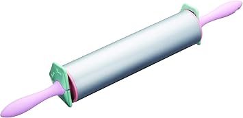 KitchenCraft Sweetly Does It Adjustable Rolling Pin, Non Stick Stainless Steel, 48 cm