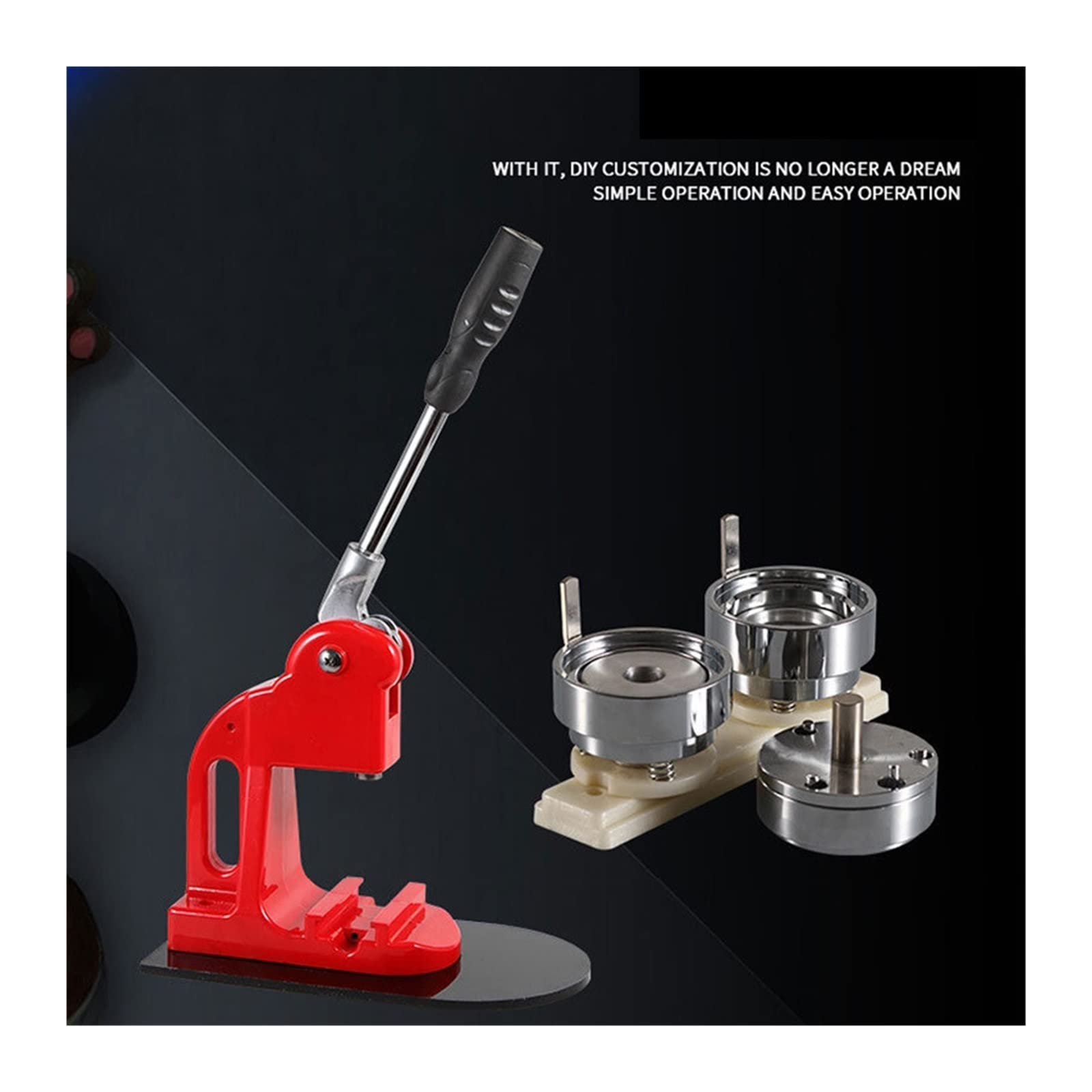 25MM-75MM Badge Button Maker Die Punching Mould Rotondo intercambiabile Machine Accessori,Multiuso(75mm mold)