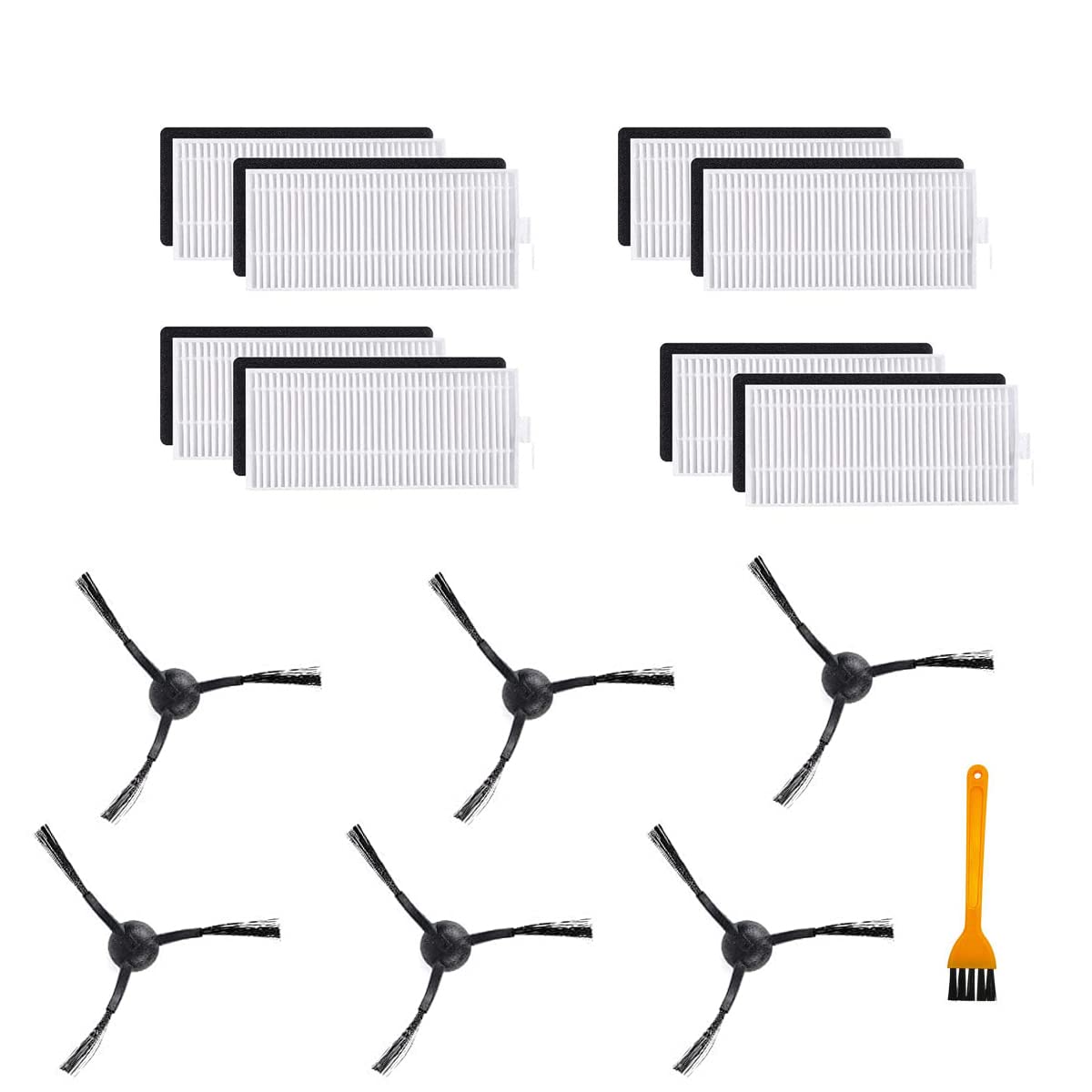 Kit brosses latérales Tikom G7000 et filtres pour robot aspirateur