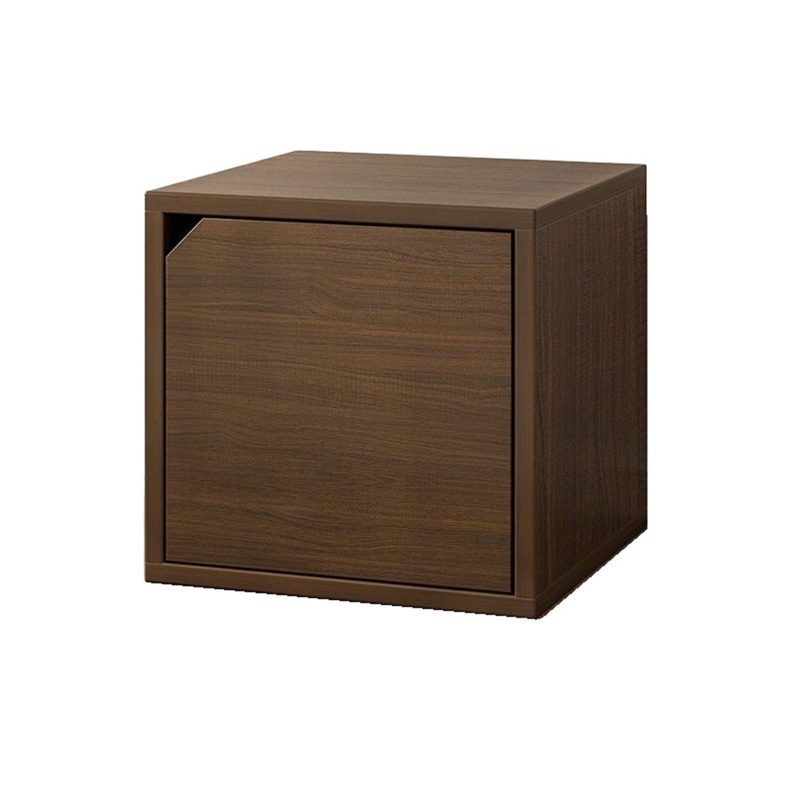 Cenz-888 Portable Bookshelf Small Tabletop Artificial Board Bookshelf Square with Door Storage Rack for Office Study Storage Rack