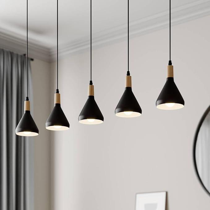 Lindby Lindby hanglamp 'Arina' (modern) in Zwart uit overige metaal o.a. voor woon-/ eetkamer - Pendellamp, hangverlichting, eettafel lamp photo 2