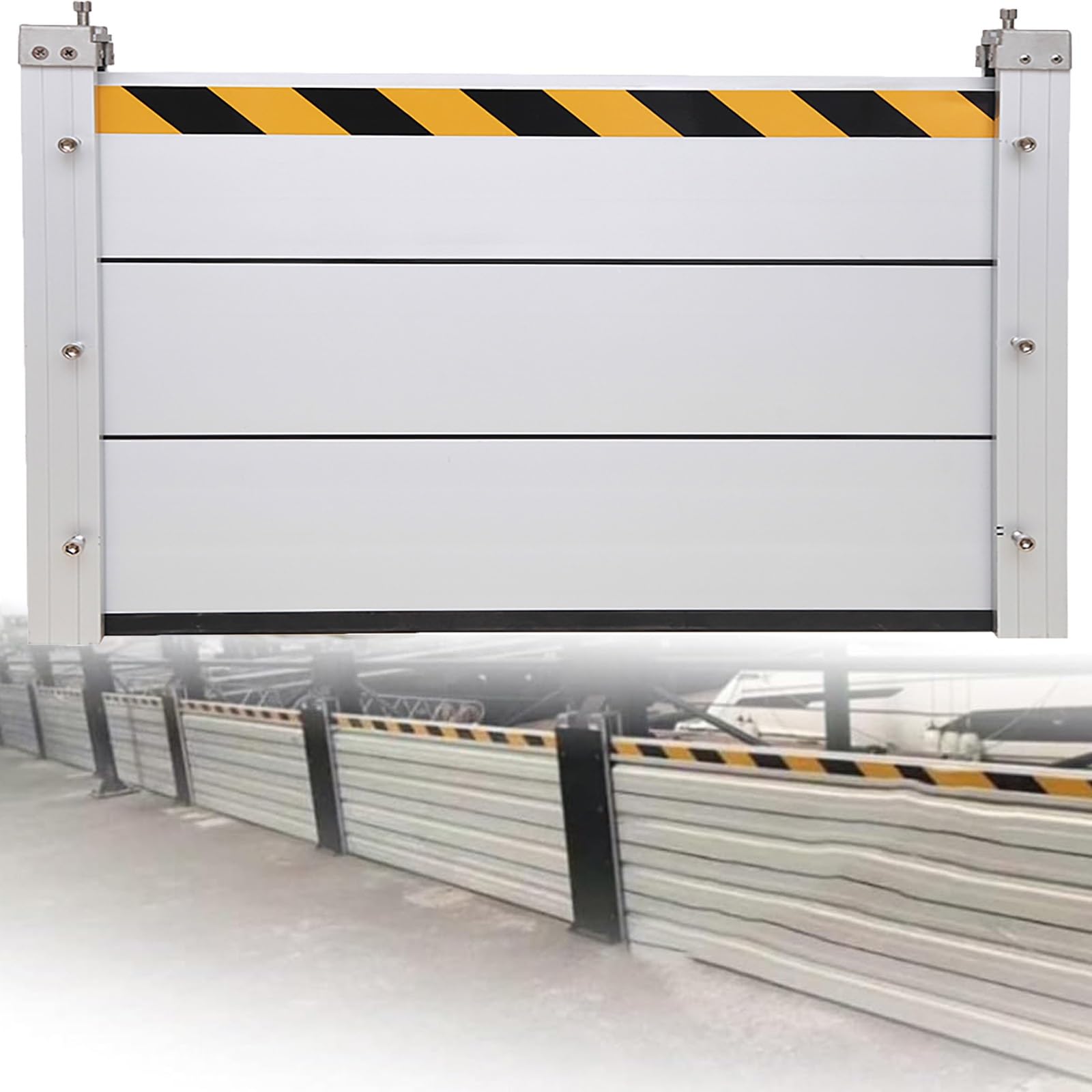 Barrière de protection contre les inondations réutilisable en aluminium