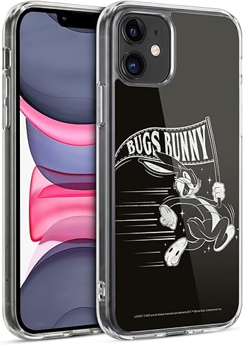Miniatura 35 de Head Case Designs Funda de gel suave con licencia oficial de Looney Tunes Retro Bugs Bunny compatible con Apple iPhone 11 Pro Max Retro,Blanco y