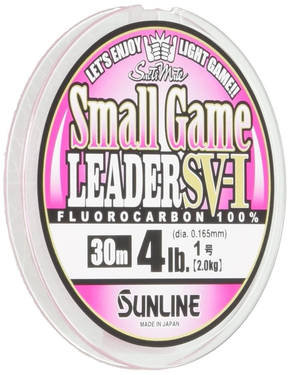 SUNLINE SV-I Leader, Saltimate, Small Game Reader, Fluorocarbon 98.4 ft (30 m), Magical Pink