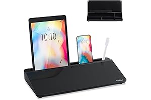 TIANSE Desktop Dry Erase Board with Organizer