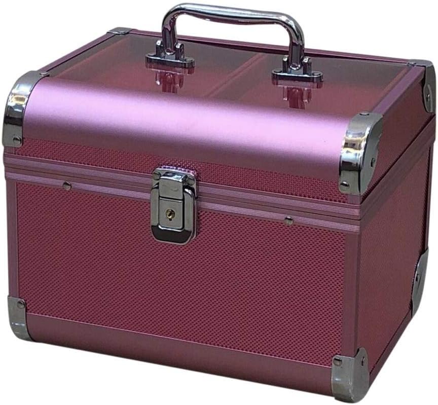Professional Beauty Makeup Cosmetic Vanity Case/Box (Rose Pink Colour)