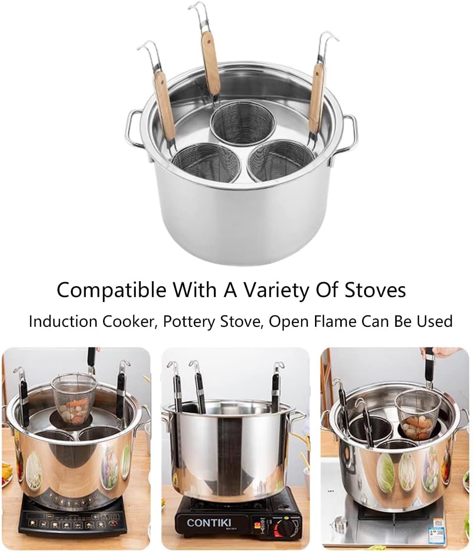 ステンレススチール製パスタクッカーインサートセット、スチーマーマルチポット、ストレーナー付き、家庭用キッチンレストラン調理器具
