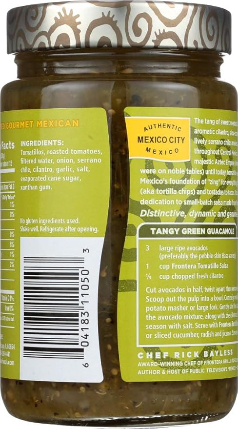 Salsa Gourmet Mexicana Frontera Tomatillo Mediana Pack de 3 miniatura 3
