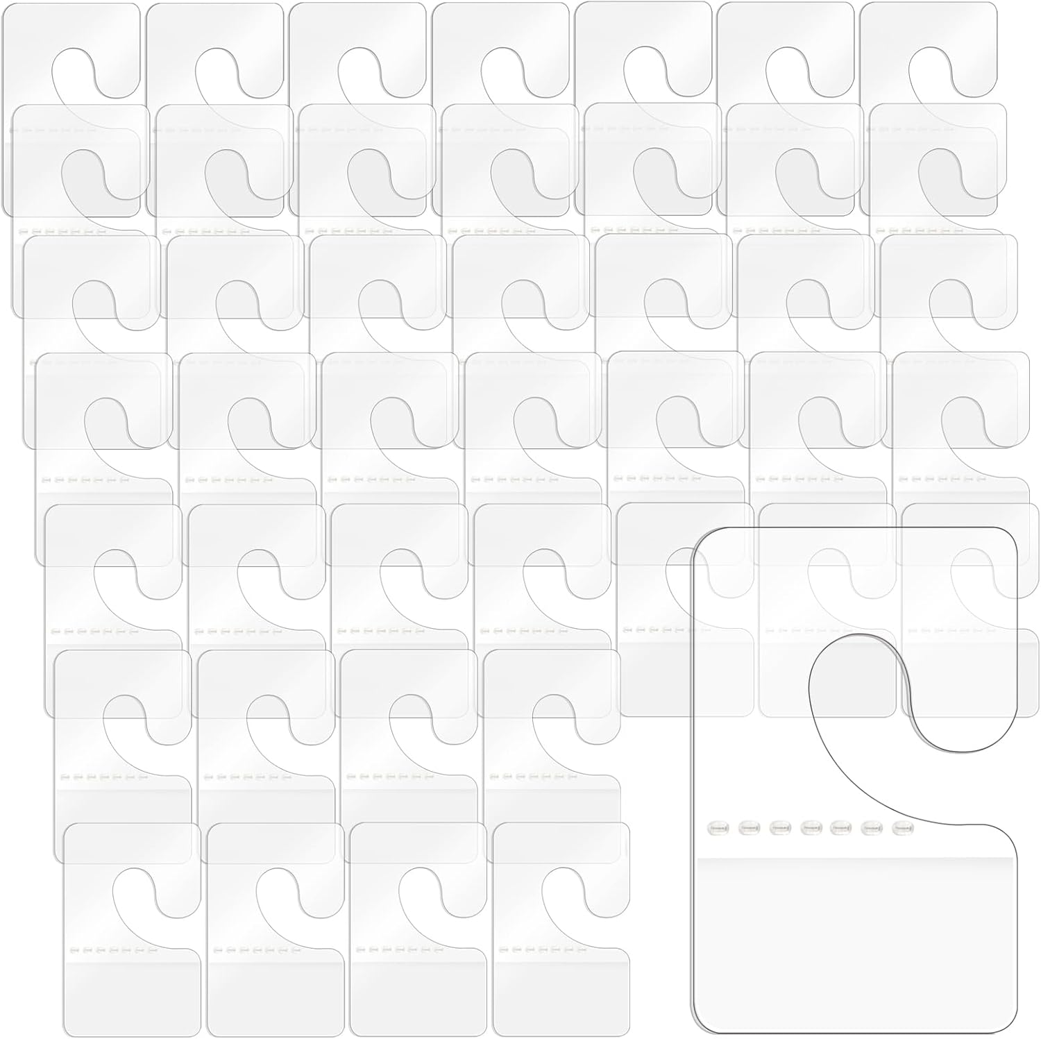 gsnma 500 PCS Self Adhesive Hang Tabs Hooks JHook Plastic