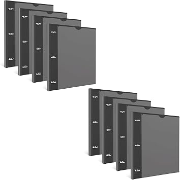 0.5inch + 1 inch Telescoping 3 Ring Binder -Black