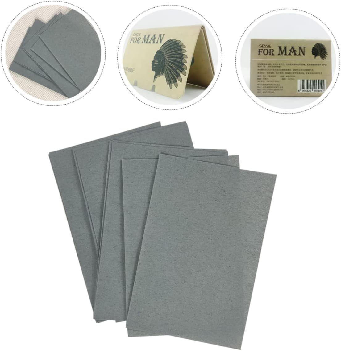 Ipetboom 1000pcs Men's Skin Care Oil Control Sheets Portable Facial Tissue Paper for Oily Skin Korean Skincare Oil Blotting Sheets