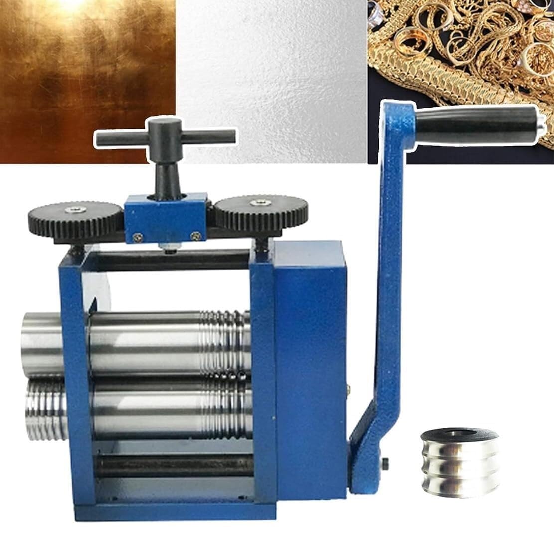 AYCDL Jewelry Rolling Mill Machine, 1:6 Presser Rolling Mills, 3" Manual Combination Rolling Mill Machine,B,B
