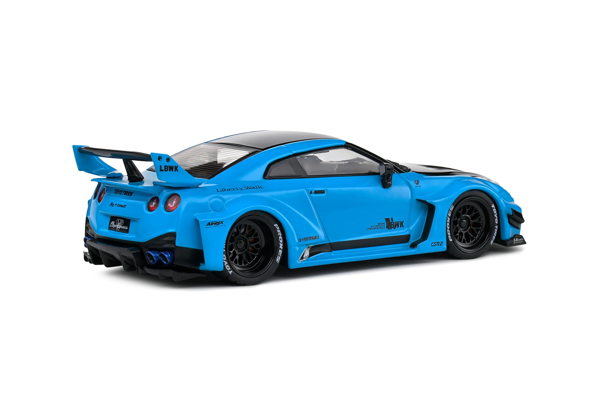 Amazon | ソリド 1/43 日産 GT-R R35 LBシルエット 2019 ブルー