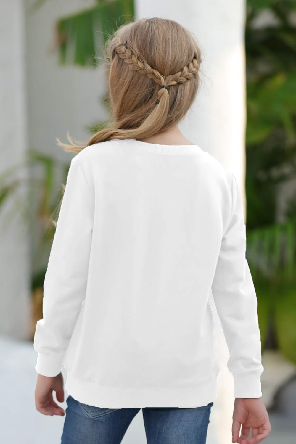 GORLYA Girl's Pullover Tops Cute Cartoon Graphic Print Sweatshirt Clothes for 4-14 Years Kids - Image 2