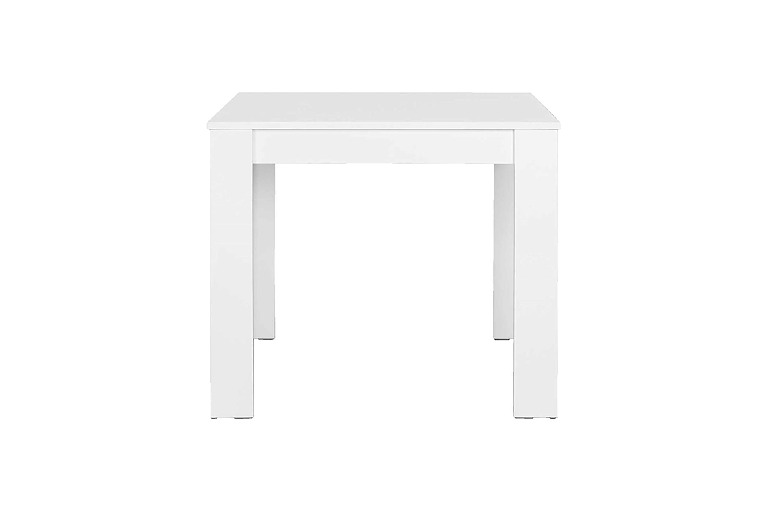 Homexperts Nick Table, Panneau de Particules, Weiß, 90 x 90 cm