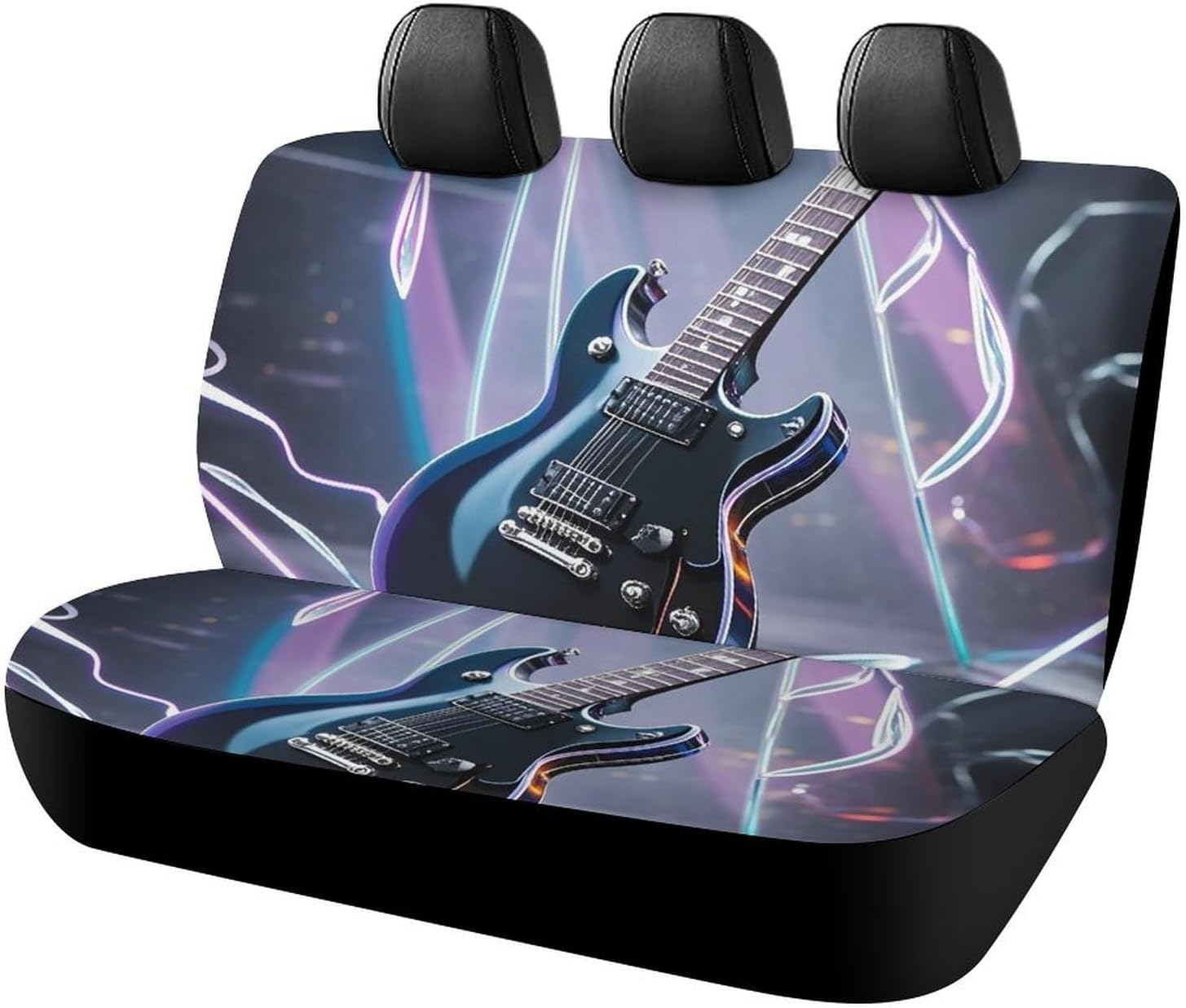 Washable Electric Guitar Music Car Back Seat Cover with Drawstring