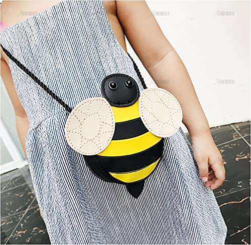 AUEAR, Cute Bee Cross Body Bag Wallet Pouch for Women Female Yellow4
