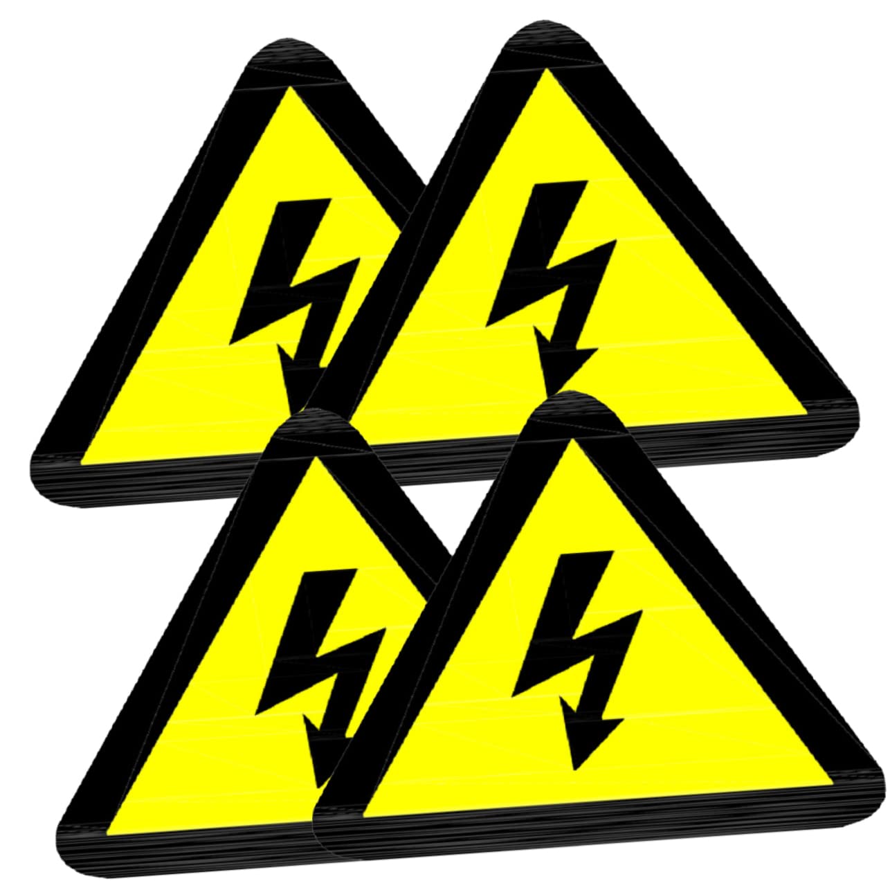 Abaodam 20Feuilles Autocollants Avertissement Électrique Auto Adhésifs Lot de Étiquettes de Forme pour Panneaux Électriques Haute pour Prévenir