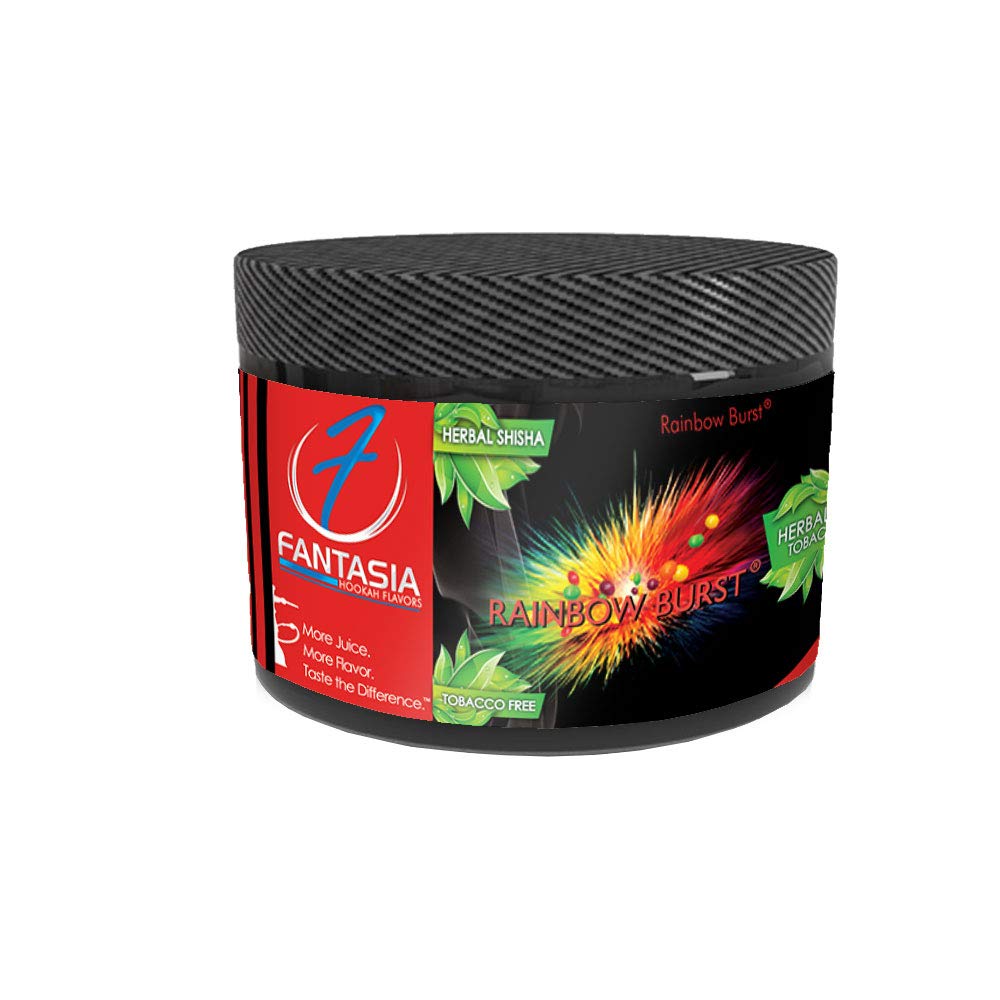 Fantasia Herbal, Hookah Shisha Flavor, 250g Can, Tobacco Free, Nicotine