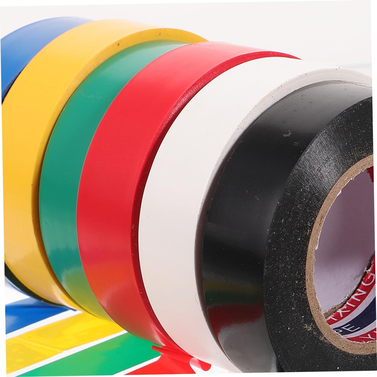 12rollos Cinta Aislante De Pvc Para Exteriores Cinta Eléctrica Ancha Para Proyectos De Bricolaje y Reparación De Cables De Colores Para Aislar Puertas y Ventanas