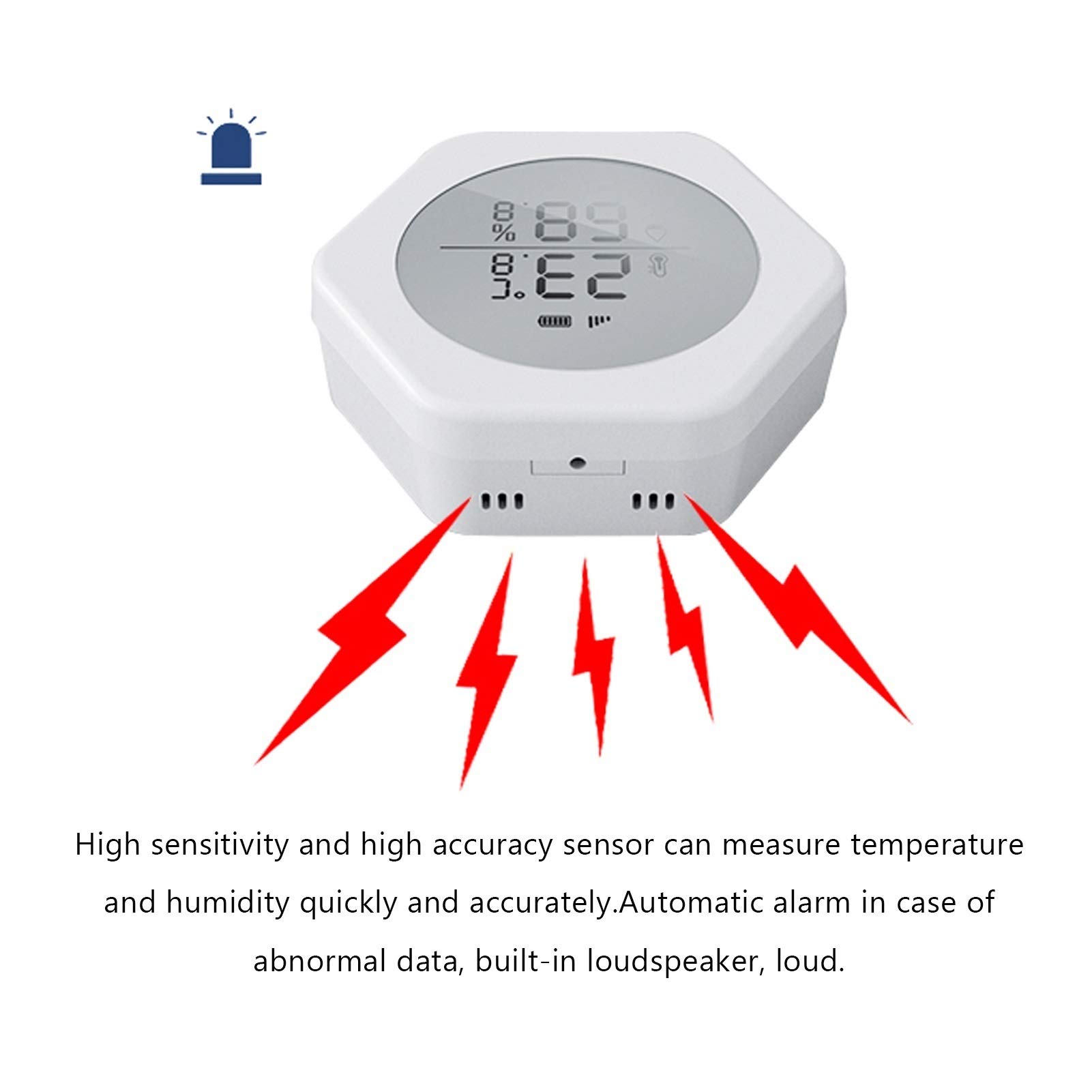 Thermomètre Hygromètre Capteur de température et d'humidité intelligent Accueil Contrôleur sans fil Indoor Capteur de température sans fil Thermomètre Hygromètre Intérieur