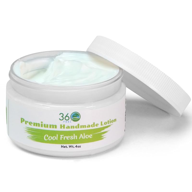 Loção corporal Cool Fresh Aloe 360Feel com óleos de coco e oliva, 113 g