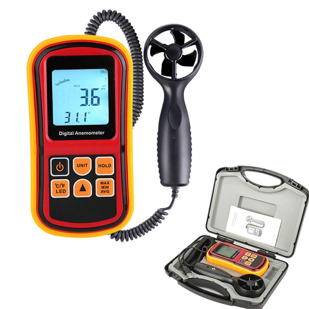 Buy Digital Handheld Anemometer, Wind Speed Sensor with Winds Velocity