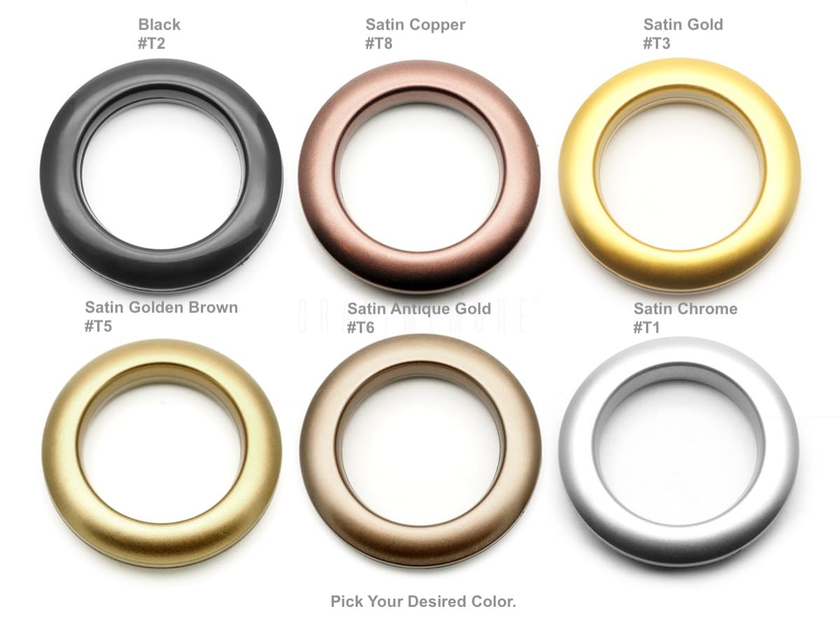 Occhielli Per Tende In Plastica WedDecor - 8 Pezzi Diametro