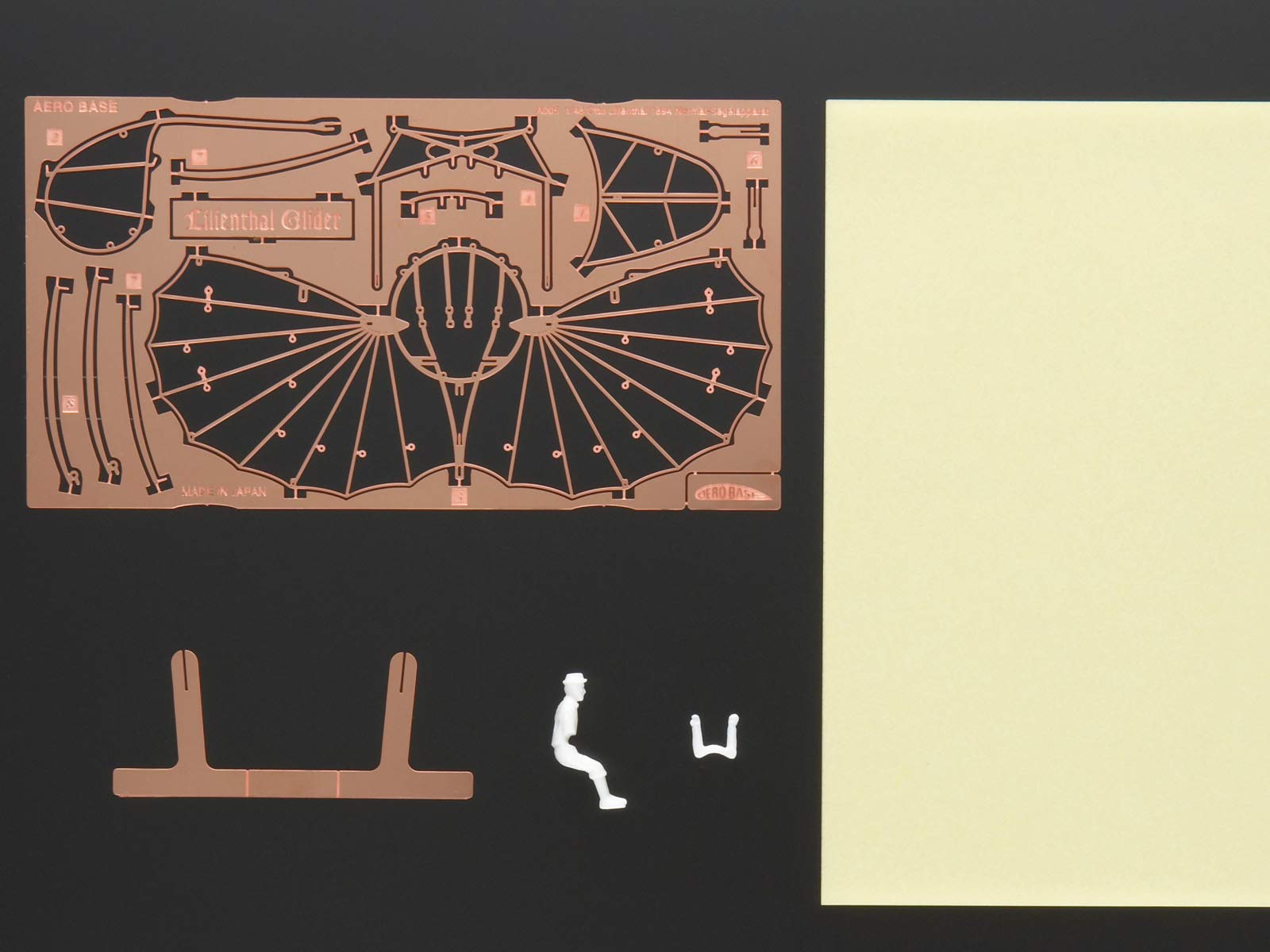 Lilienthal Glider 1894 - miedź (1:48) Aerobase A005 model samolotu zestaw do montażu model samolotu