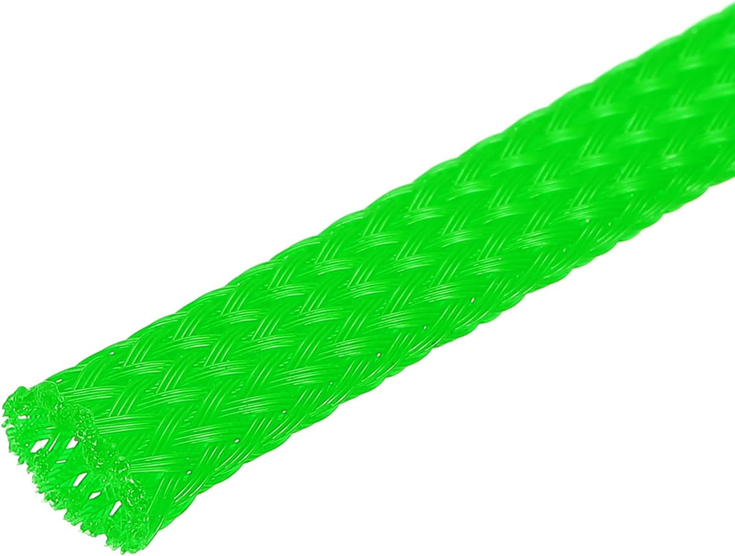 uxcell Expandable Sleeving, 1/4-inch 100ft Cable Sleeve, Green