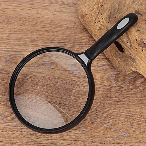 Homely Large Lens Handheld Magnifier 2.5x 130 mm Reading Map Newspaper