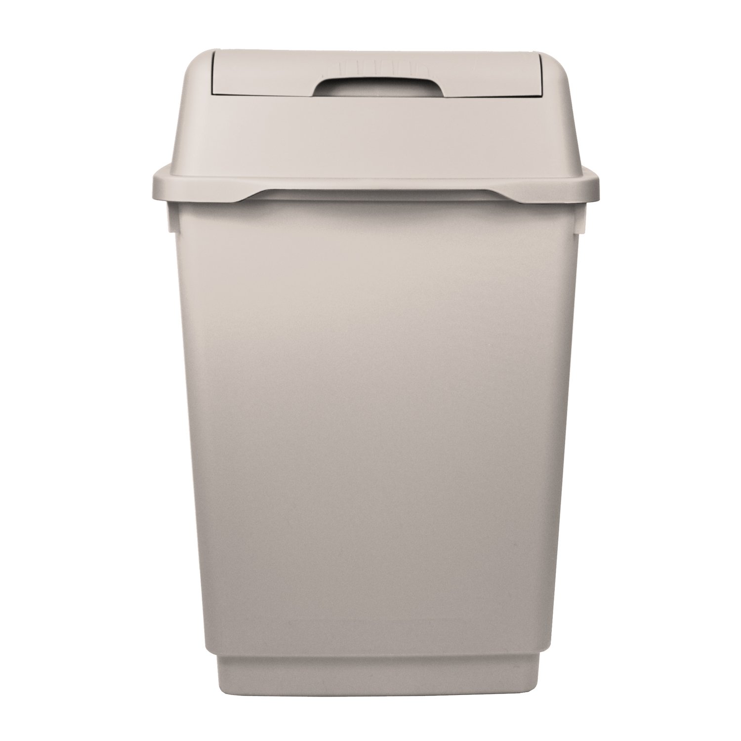 2 x Simpa® 25L 25 Litre CREAM Swing Bin Heavy Duty Plastic Home