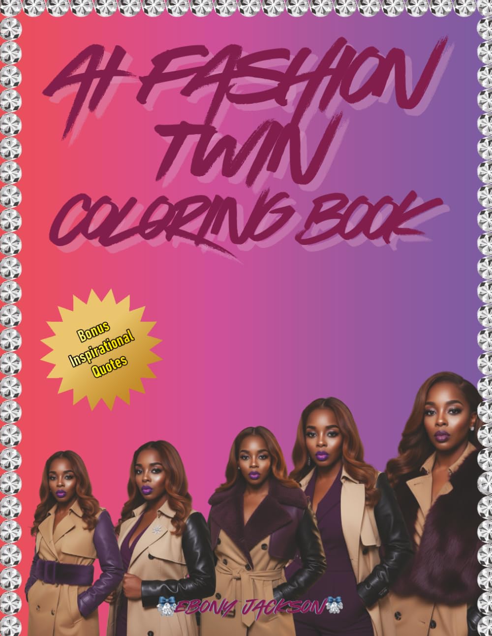 AI Fashion Twin Coloring Book