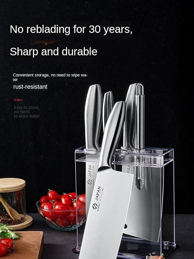 Set Cuchillos Cocina 7 Piezas Acero Inoxidable miniatura 4